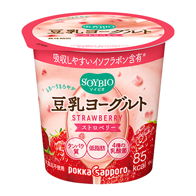 ソイビオ豆乳ヨーグルト ストロベリー 100gカップ