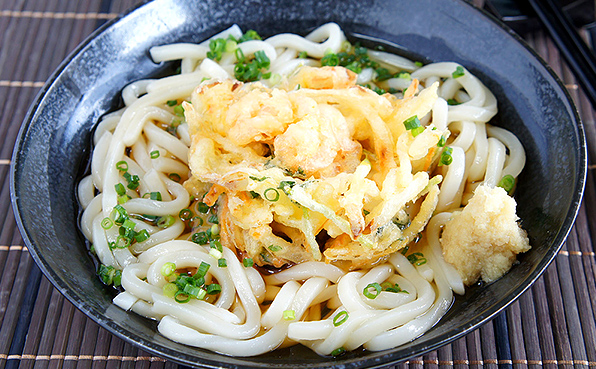 讃岐風さっぱりぶっかけ天ぷらうどん